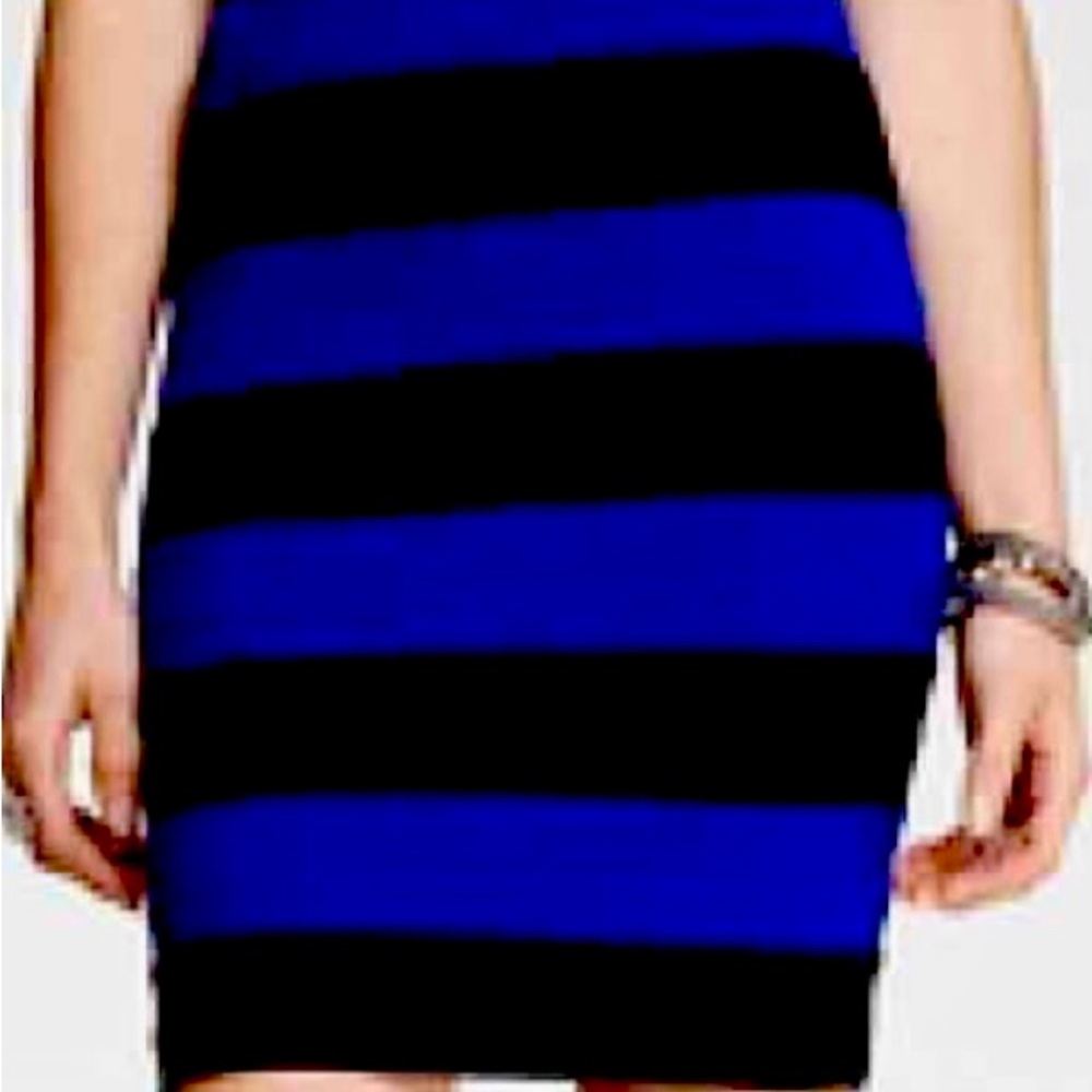 Blue and Black Striped Dress size 16